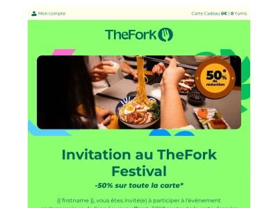 {{ firstname }}, vous êtes invité(e) !