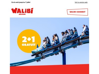 🎁 Jours fous : 2 tickets achetés = 1 ticket offert