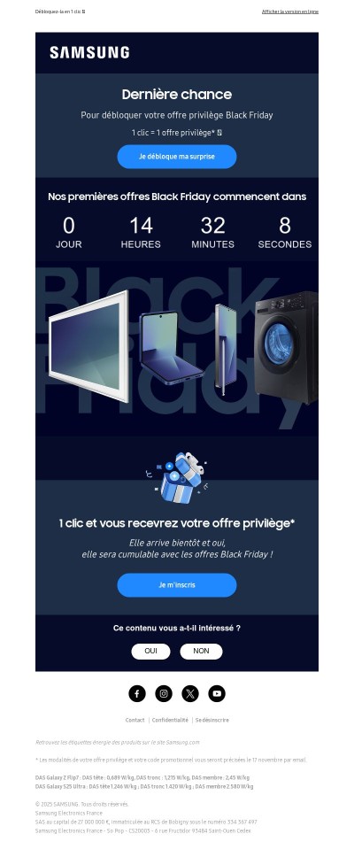 Dernière chance : ne laissez pas passer votre offre privilège 👉
