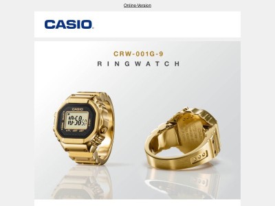 À découvrir prochainement : la bague CASIO