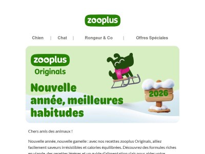 Nouvelle année, nouvelles habitudes – pour le bien-être de votre animal aussi !