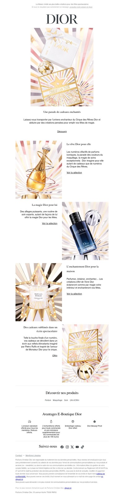 Une sélection de cadeaux enchantés​