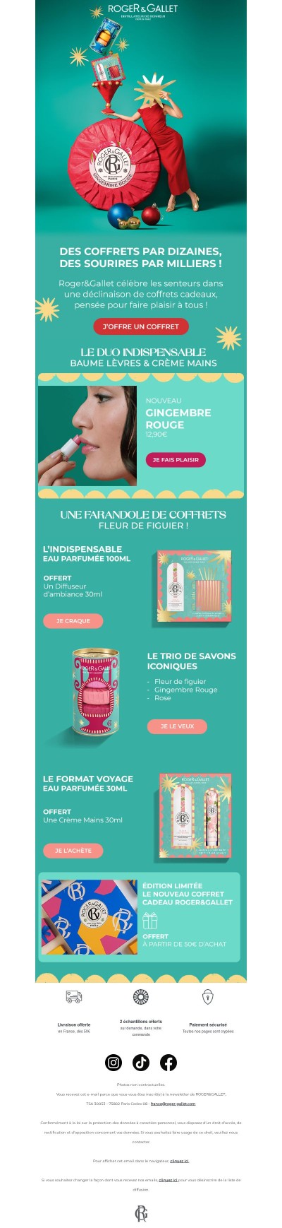 Des coffrets par dizaines, des sourires par milliers !