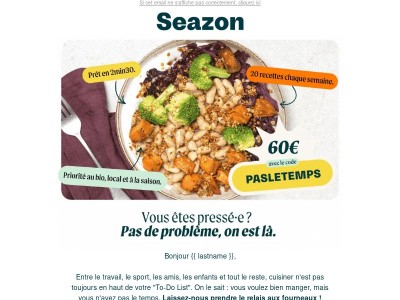 Emploi du temps chargé {{ lastname }} ?