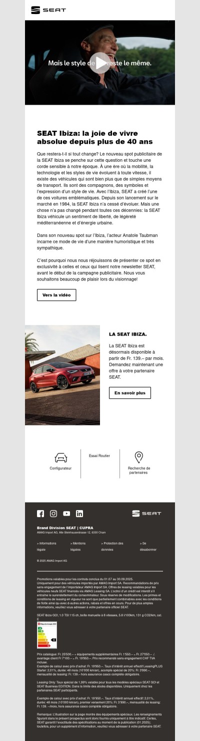 SEAT Ibiza: la joie de vivre absolue depuis plus de 40 ans