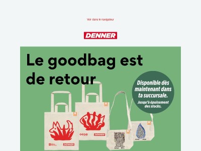 Procure-toi le goodbag - dans la limite des stocks disponibles!
