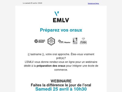 Webinaire SESAME : Préparez vos oraux d'école de commerce 📢