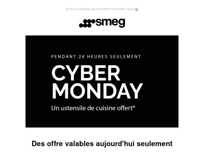 CYBER MONDAY SMEG ! C'est aujourd'hui ou jamais !