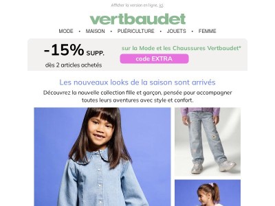 💫 -15% supp. dès 2 sur la nouvelle collection !
