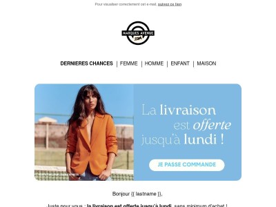 🚨 LIVRAISON OFFERTE jusqu'à lundi ! 📦