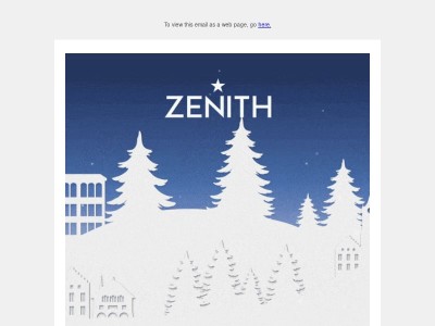 Chaleureux vœux de fin d’année de ZENITH