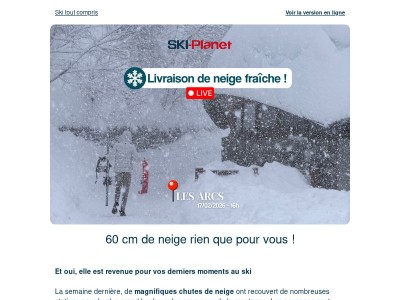 Livraison de neige fraîche ! ❄️