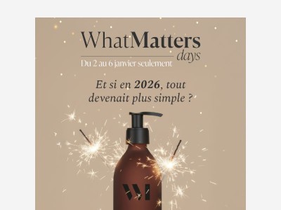 Plus que 3 jours avant les What Matters Days ✨