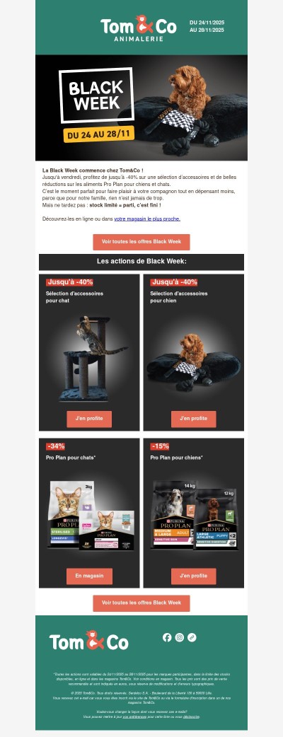 C’est parti, Black Week commence : jusqu’à -40% sur une sélection d’articles !