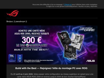 🎮 Bénéficiez jusqu'à 300€ de bon d'achat et plus encore !