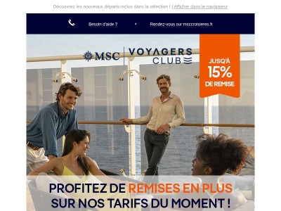 {{ firstname }}, jusqu'à 15% de remise en plus de nos offres en cours !