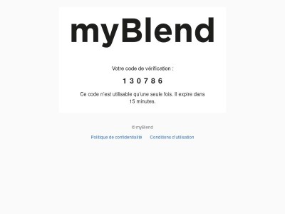 Votre code est : 130786