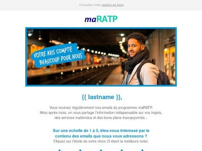 {{ lastname }}, votre avis compte beaucoup pour nous.