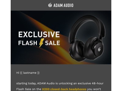 ⏰ Savings Alert! 48h Flash Sale of the H200 headphones