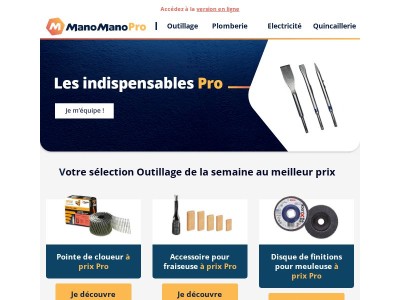 Sélection Outillage - Vos indispensables au meilleur prix !