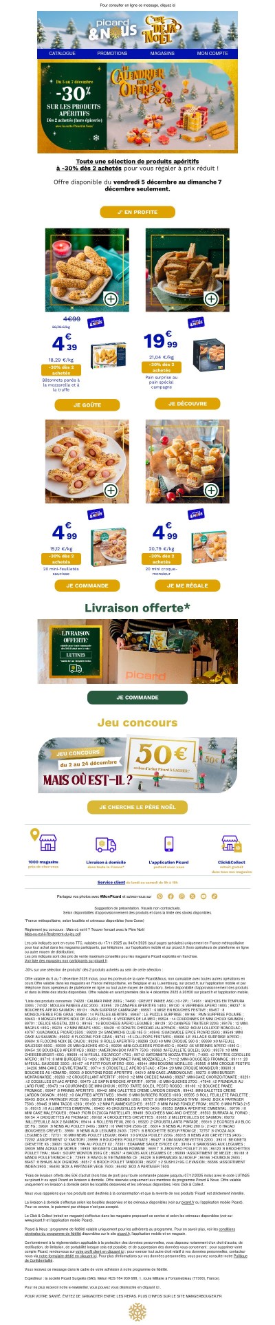 -30% sur les produits apéritifs 🤩