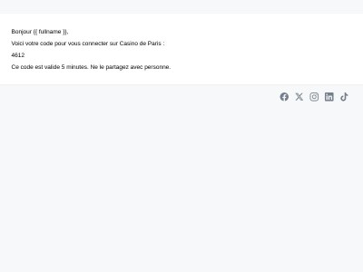 4612 est votre code de vérification