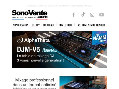 Nouveauté Pioneer DJ AlphaTheta DJM-V5🔥
