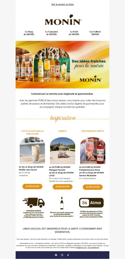 Savourez la rentrée avec MONIN🥭