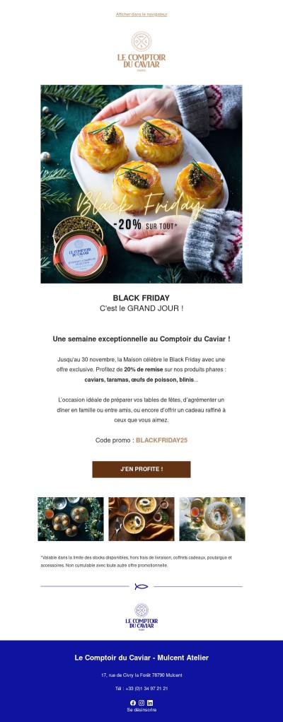 ⚡BLACK FRIDAY⚡ -20% sur tout* !