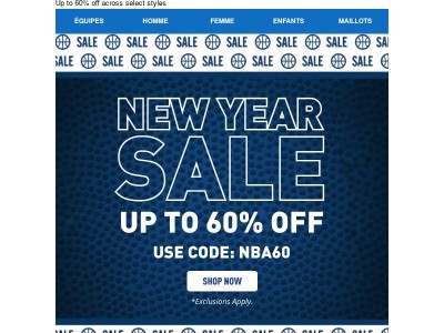 New year deals on NBA gear