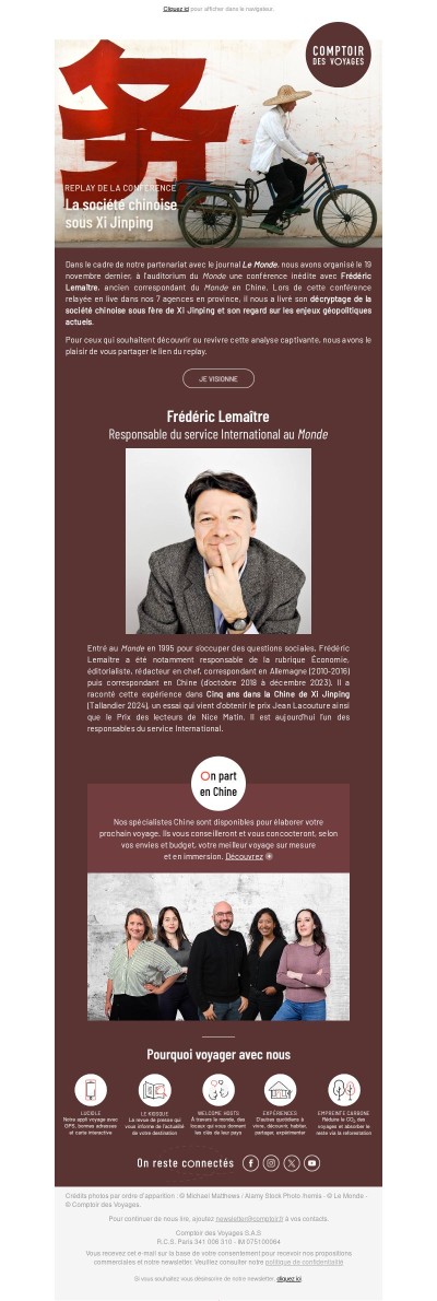 Replay disponible - Conférence « La société chinoise sous Xi Jinping »