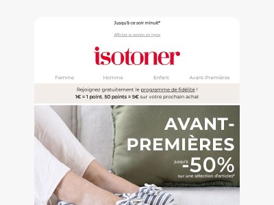 Dernier jour : Avant-Premières jusqu'à -50%