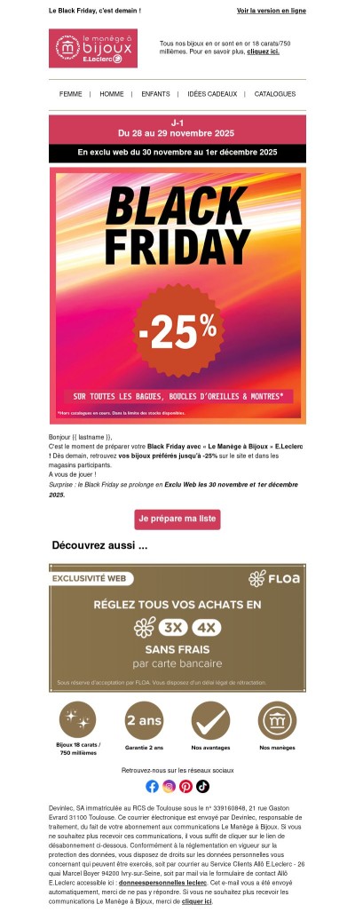 J-1 pour le Black Friday ✨