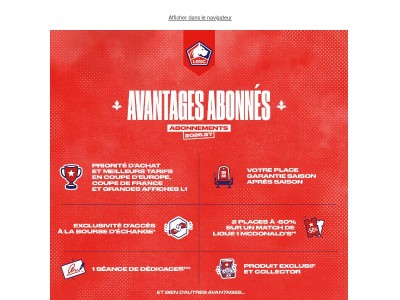 Abonnement 26/27 : l’UEFA Champions League en priorité, et autres avantages à ne pas rater ✨