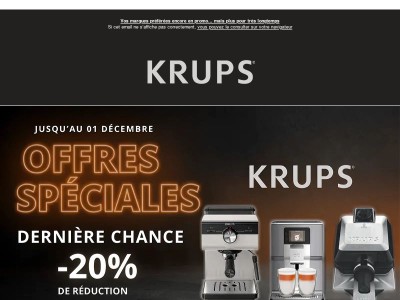 Dernière chance : profitez de -20% dès 99€ !