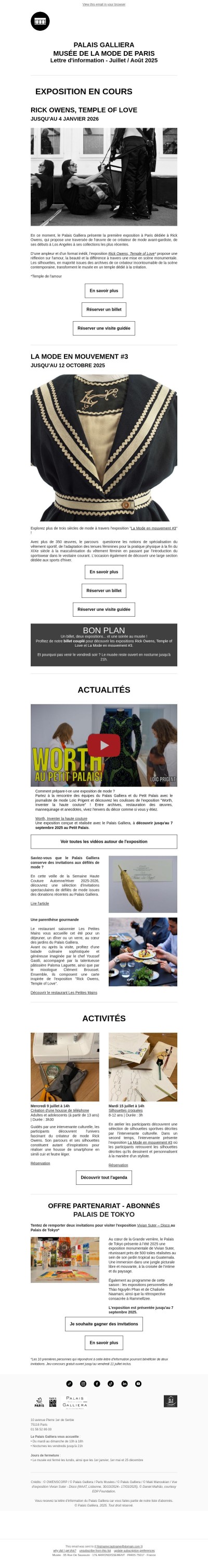 Un été placé sous le signe de la mode au Palais Galliera