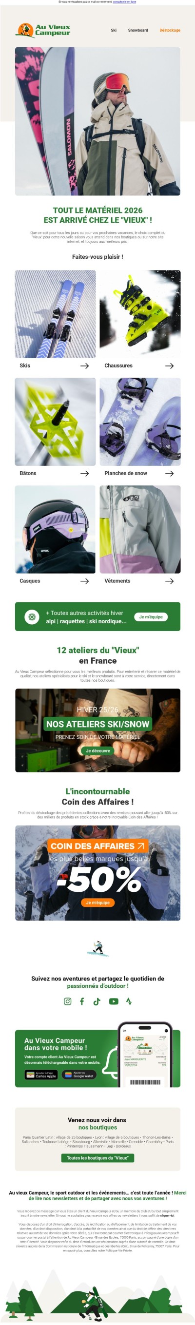 Tout le matériel 2026 est arrivé !