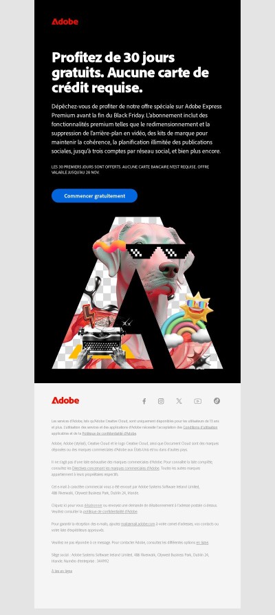 Ne ratez pas cette offre Black Friday