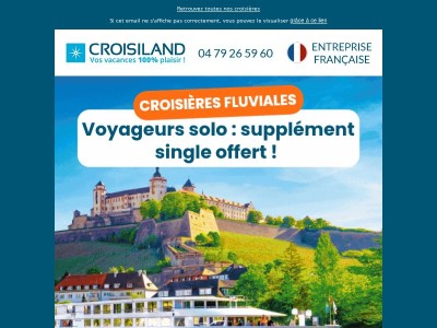 Supplément single offert ! 
