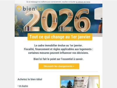 🏠 Immobilier : ce qui a changé au 1er janvier 2026