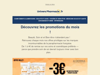 C'est reparti {{ firstname }} ! Découvrez vos marques préférées en promo ce mois-ci. 🌟