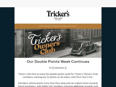Double Points Week Continues For Owners Club Members