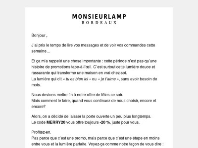 Un petit mot avant de conclure