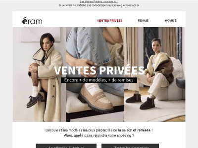 Vos chaussures préférées sont remisées !