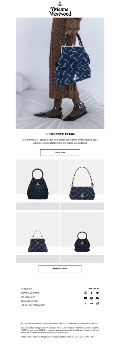 DISTRESSED DENIM | BAGS