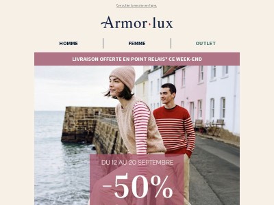 Votre 2ème article à -50%*