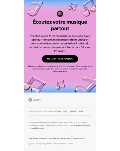 Avec Premium, profitez du mode hors connexion pendant 1 mois pour 0€