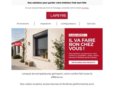 Il va faire bon chez vous cet été