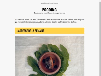 L’adresse de la semaine va vous envoyer champêtre