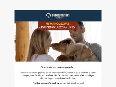Offre privilège, durée limitée ⌛